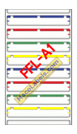 MACO FFL-A1 Assorted Color File Folder Labels 3-7/16" X 9/16"