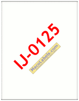 MACO IJ-0125 Full Sheet Label 8.5