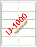 MACO IJ-1000, Address Labels, 4" X 2"