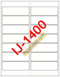 MACO IJ-1400 Address Labels, 14 Labels Per Sheet, 4