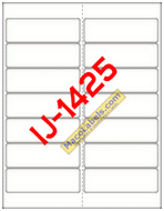 MACO IJ-1425 Inkjet Labels 4" X 1-1/3", 14 Labels Per Sheet