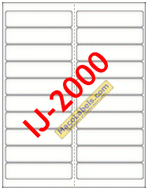 MACO IJ-2000 Address Labels, 20 Labels Per Sheet, 4" X 1" labels