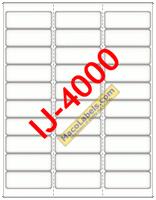 MACO IJ-4000 Matte Clear labels, 2-5/8