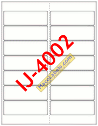 MACO IJ-4002 Matte Clear Inkjet Labels, 4