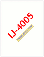 MACO IJ-4005 Matte Clear Full Sheet Label, 8-1/2" X 11" Label, One Label Per Sheet