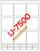 MACO IJ-7500 White Inkjet Labels 2-3/4