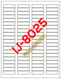 MACO IJ-8025 White Inkjet Labels, 1-3/4