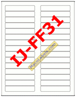 MACO IJ-FF31 White Inkjet File Folder labels, 3-7/16