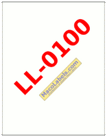 MACO LL-0100 White Full Sheet Labels, 8-1/2