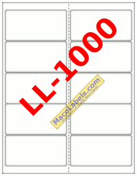 MACO LL-1000 White Address Label, 4