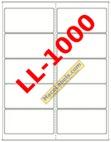 MACO LL-1000 White Address Label, 4