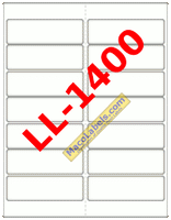 MACO LL-1400 White Laser Address Labels, 4