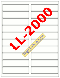MACO LL-2000 White Address Labels, 20 Labels Per Page, 4