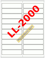 MACO LL-2000 White Address Labels, 20 Labels Per Page, 4