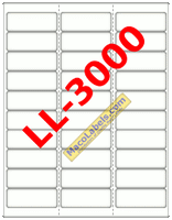 MACO LL-3000 White Address Labels, 30 Per Sheet, 2-5/8