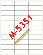 MACO M-5351 White Copier Address Labels 2-5/6" X 1"