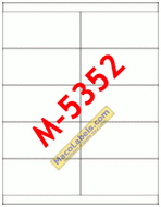 MACO M-5352 White Copier Address Label 4-1/4" X 2"