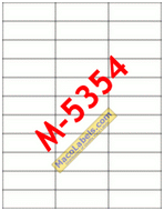 MACO M-5354 Copier Labels, 33 Labels Per Sheet, 2-5/6" X 1"