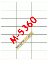 MACO M-5360 White Copier Address Labels 2-5/6