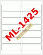 White 1-1/3" X 4" Address Labels 14 Labels Per Sheet