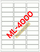 ML-4000 Matte Clear Address Labels 2-5/8
