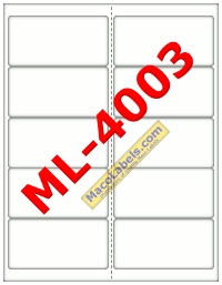  MACO Full Sheet Clear Matte Printable Labels - Laser