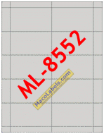 MACO ML-8552 Gray Business Cards 2" X 3-1/2"
