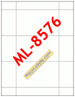MACO ML-8576 Index Cards 3" X 5" 3 Cards Per Sheet