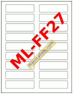 ML-FF27 White 15/16" X 3-7/16" Large File Folder Labels