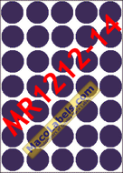 MR1212-14 Purple 3/4" Diameter Color Coding Label aka MR121214