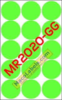Round Color Coding Labels, Removable Adhesive, Laser & Inkjet