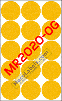 MACO MR2020-OG Orange Glo 1-1/4
