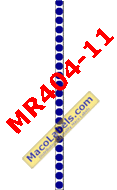 MACO MR404-11 Dark Blue 1/4" Circle Color Coding Labels