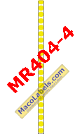 MACO MR404-4 Yellow 1/4" Circle Color Coding Label
