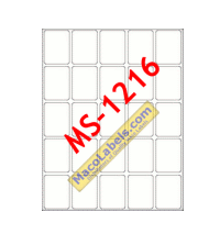 MACO MS-1216 Rectangular Labels 3/4