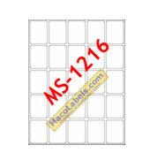 MACO MS-1216 Rectangular Labels 3/4" X 1" , 1000 Labels Per Box
