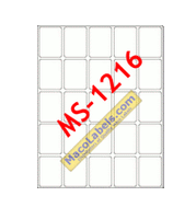 MACO MS-1216 Rectangular Labels 3/4