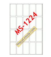 MACO MS-1224 Rectangular Label 3/4