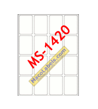 MACO MS-1420 Rectangular Labels 7/8