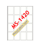 MACO MS-1420 Rectangular Labels 7/8" X 1-1/4", 500 Labels Per Box