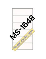 MACO MS-1648 White 1" X 3" Rectangular Labels 250 Labels Per Box