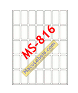 MACO MS-816 White 1/2" X 1" Rectangular Labels, 1015 Labels Per Box