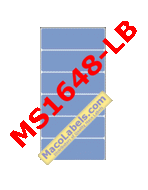 MACO MS1648-LB Light Blue 1" X 3" Label, 200 Labels Per Box