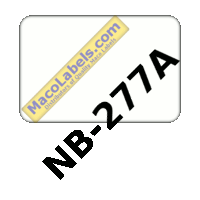 MACO NB-277A White Name Badge Label