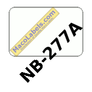 MACO NB-277A White Name Badge Label