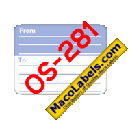 MACO OS-281 From/To Address Labels with Lines, 3" X 4" Labels