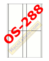 MACO OS-288 Postage Meter Labels, 160 Labels Per Box