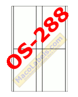 MACO OS-288 Postage Meter Labels, 160 Labels Per Box