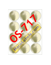 MACO OS-717 Gold Notary Seal 1-1/4