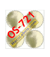 MACO OS-721 Gold Notary Seal Label 2-1/4